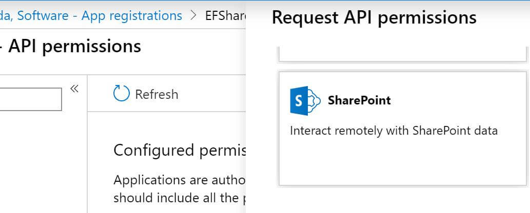 sharepoint connector registration